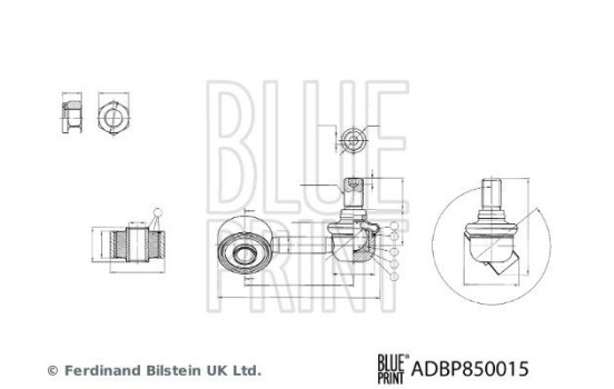connecting rod ADBP850015 Blue Print