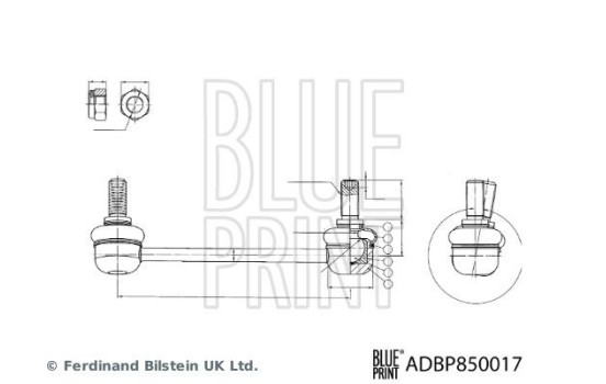 connecting rod ADBP850017 Blue Print