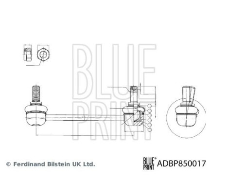 connecting rod ADBP850017 Blue Print