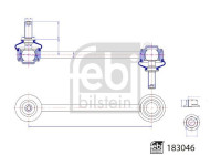 connecting rod with lock nuts 183046 FEBI
