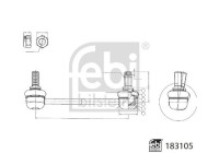 connecting rod with lock nuts 183105 FEBI