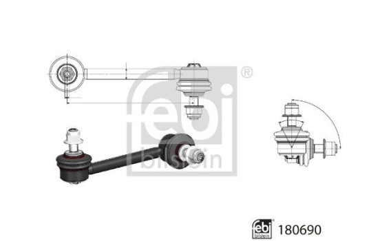Stabilizer bar 180690 FEBI