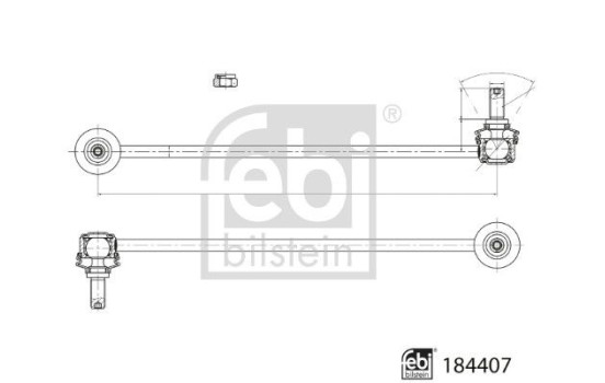 Stabilizer bar 184407 FEBI