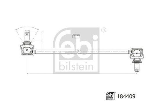 Stabilizer bar 184409 FEBI