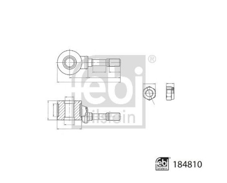 Stabilizer bar 184810 FEBI