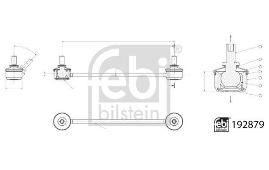 Stabilizer bar 192879 FEBI