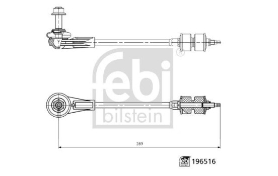 Stabilizer bar 196516 FEBI