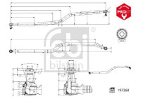 Steering rod 197260 FEBI