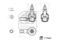 Tie rod end 177840 FEBI
