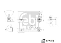 Tie rod end 177859 FEBI