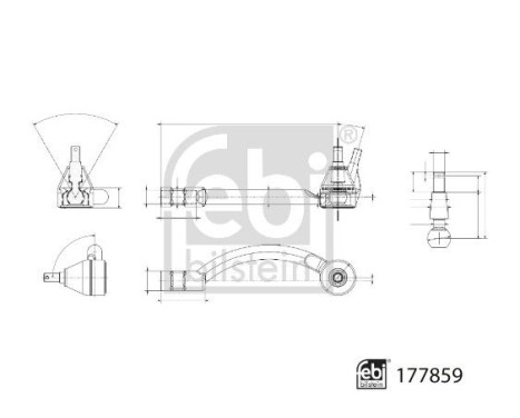Tie rod end 177859 FEBI, Image 3