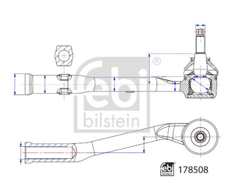 Tie rod end 178508 FEBI, Image 2