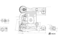 Tie rod end 186265 FEBI