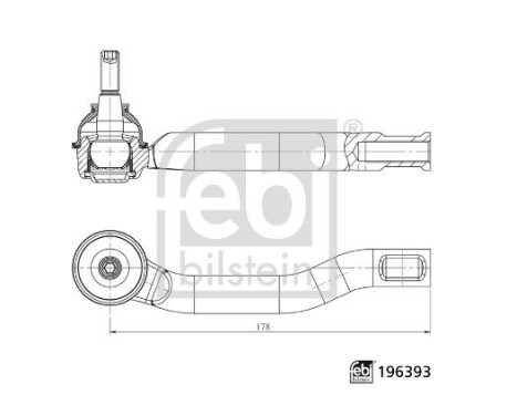 Tie rod end 196393 FEBI