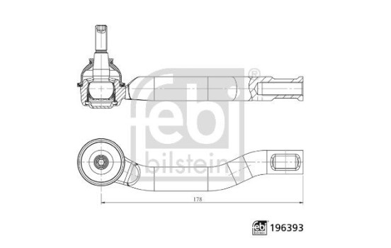 Tie rod end 196393 FEBI