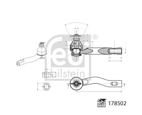 tie rod end piece 178502 FEBI