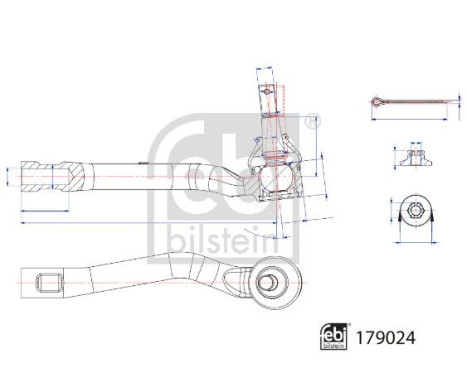 tie rod end piece 179024 FEBI, Image 2