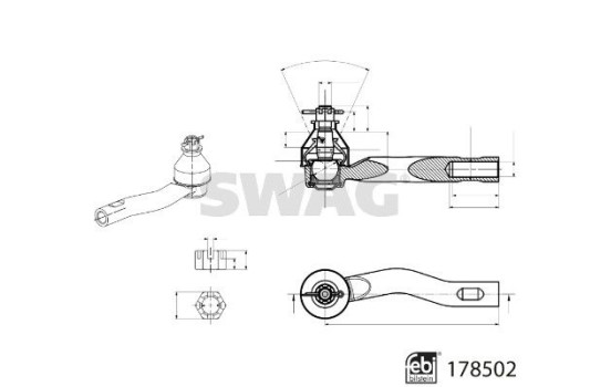 tie rod end piece, Image 2