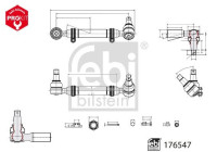 Tie rod 176547 FEBI