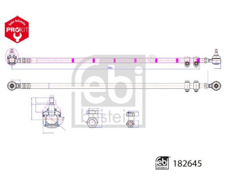 Tie rod 182645 FEBI