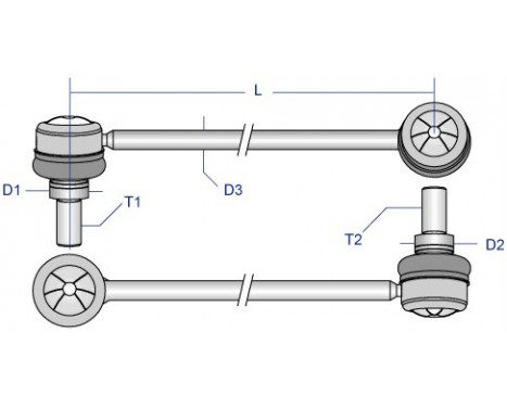 Tie Rod Axle Joint FD-AX-4129 Moog, Image 2