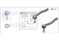 Tie rod end 194763 FEBI