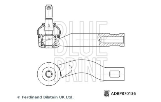 track rod end piece ADBP870136 Blue Print