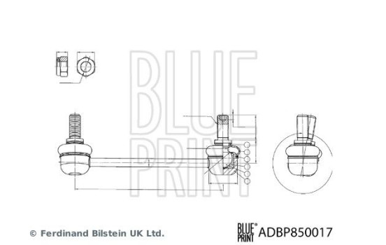 connecting rod ADBP850017 Blue Print