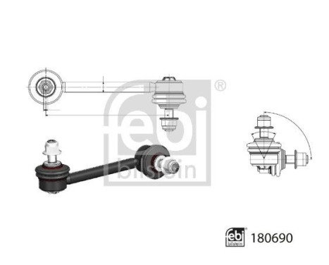 Stabilizer bar 180690 FEBI