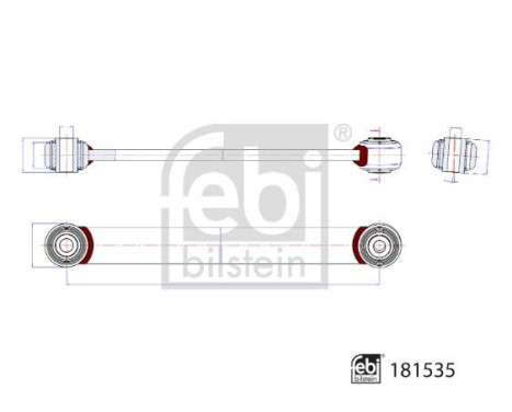 Stabilizer bar 181535 FEBI