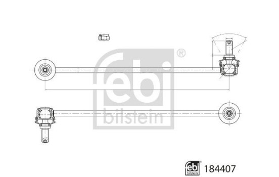 Stabilizer bar 184407 FEBI