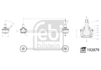 Stabilizer bar 192879 FEBI