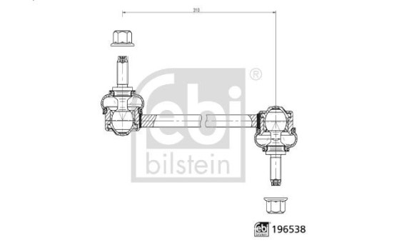 Stabilizer bar ProKit 196538 FEBI