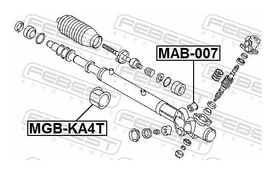 Mounting, steering gear, Image 2