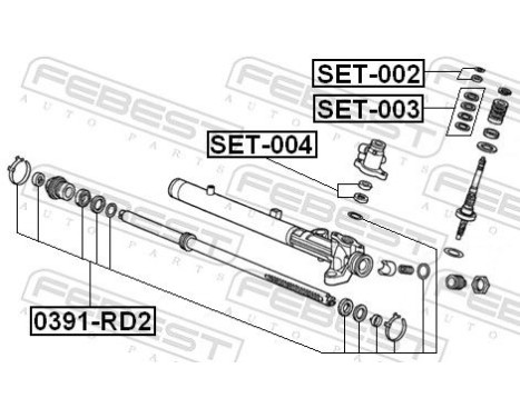 Repair Kit, steering gear, Image 2