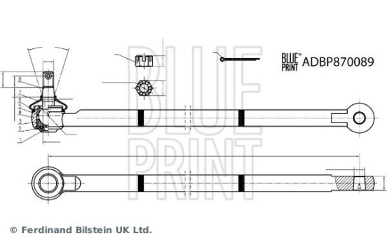Steering rod ADBP870089 Blue Print
