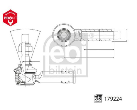 Tie rod end 179224 FEBI, Image 3