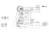 Tie rod end 186264 FEBI