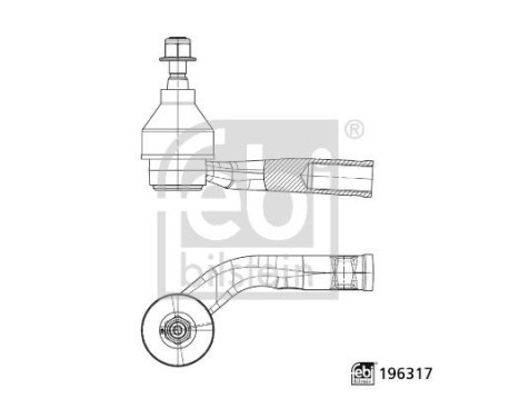 Tie rod end 196317 FEBI