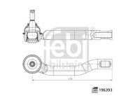 Tie rod end 196393 FEBI