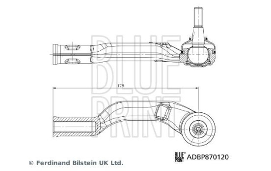 Tie rod end ADBP870120 Blue Print