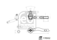 tie rod end piece 178502 FEBI