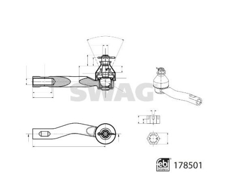 tie rod end piece, Image 2