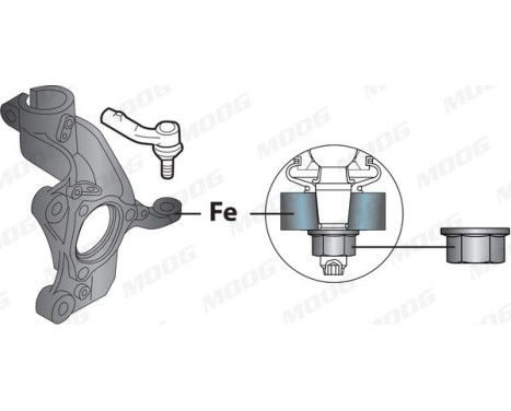 Tie Rod End VO-ES-1868 Moog, Image 3