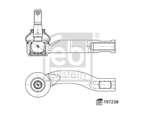 track rod end piece 197238 FEBI