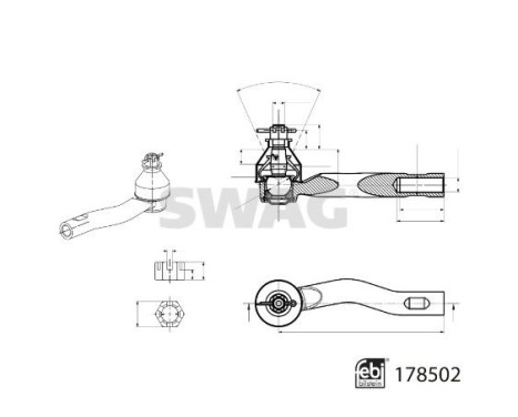 tie rod end piece, Image 2