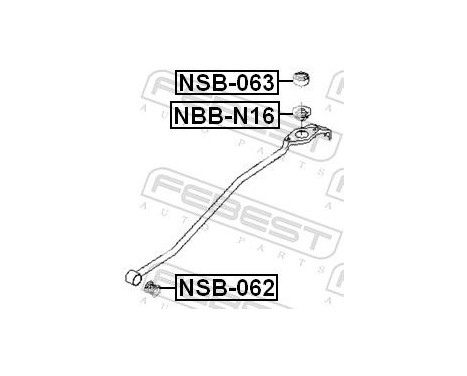 Bush, selector-/shift rod, Image 3