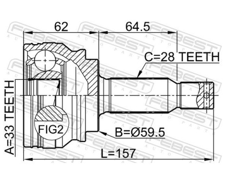Joint Kit, drive shaft, Image 2