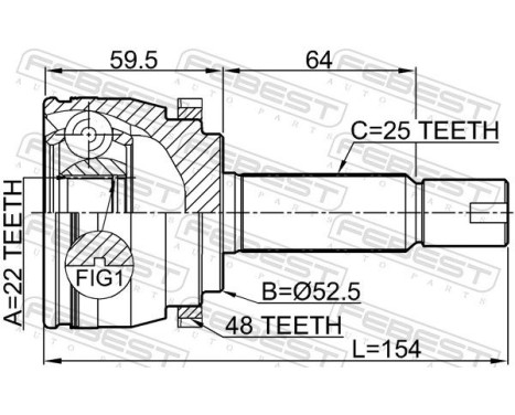 Joint Kit, drive shaft, Image 2