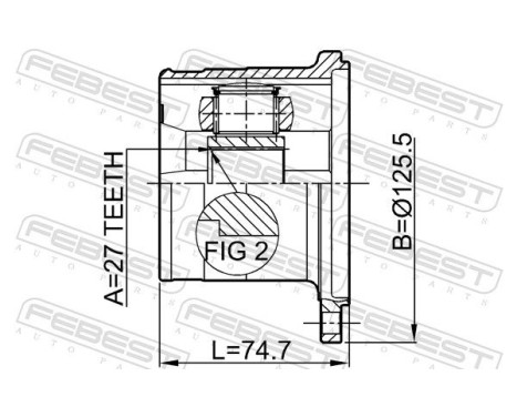 Joint Kit, drive shaft, Image 2